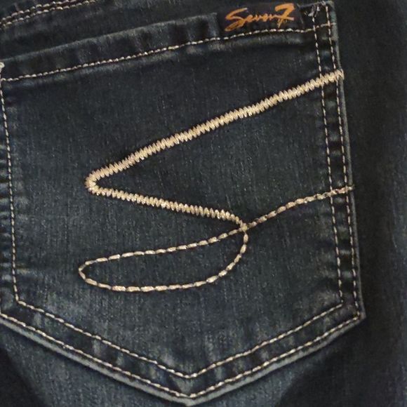 Seven7 Size 6 Skinny Ankle Jeans Metallic Thread - Picture 5 of 10